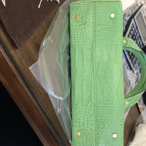 KATE SPADE GREEN LEATHER CROCODILE BAG - Picture 8 of 8